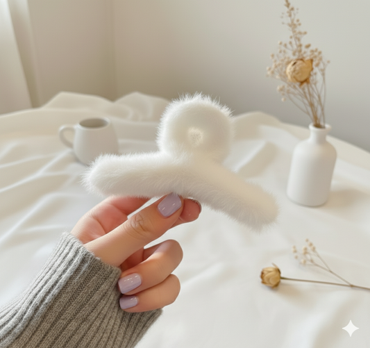 Soft Fur Claw hair Clip
