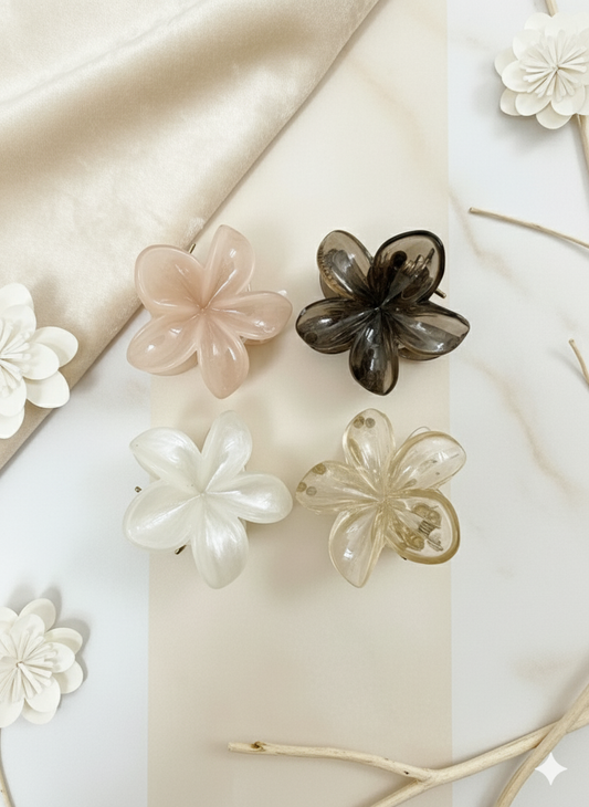 Small Floral Hair Claws