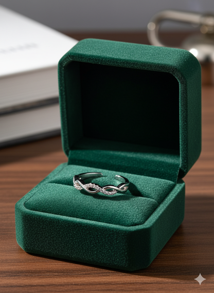 The Eternal Embrace Ring Silver