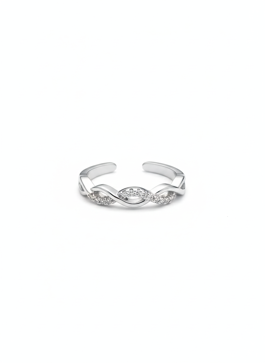 The Eternal Embrace Ring Silver