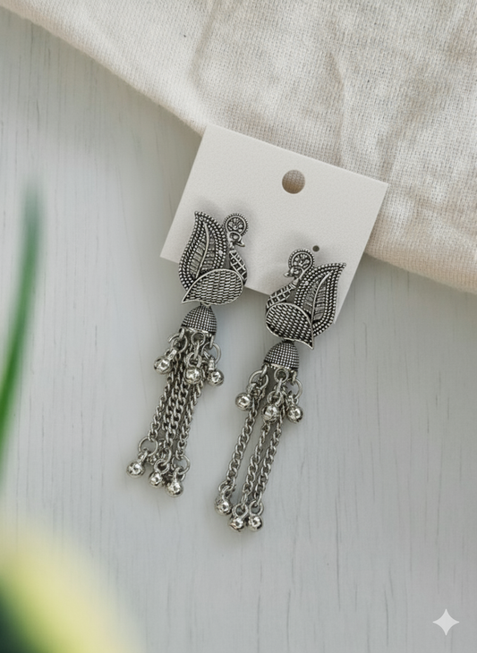 Oxidized Peacock Tassels