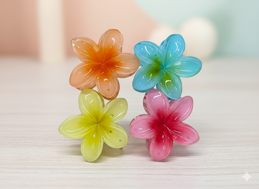 Flower Hair Claw Clip 4-Pack ComboFLower
