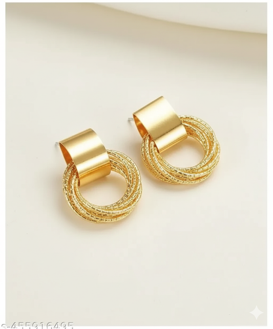 Geometric Cubic Zirconia Cuff Hoop Earrings