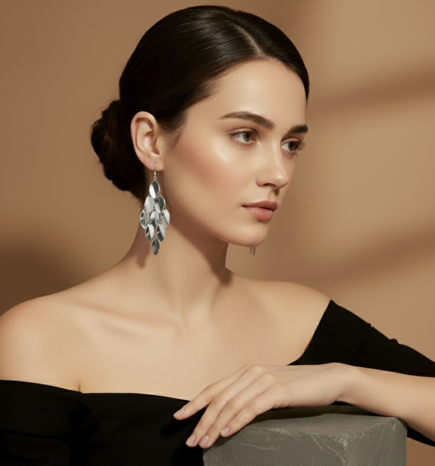 Cascading Petal Dangle Earrings