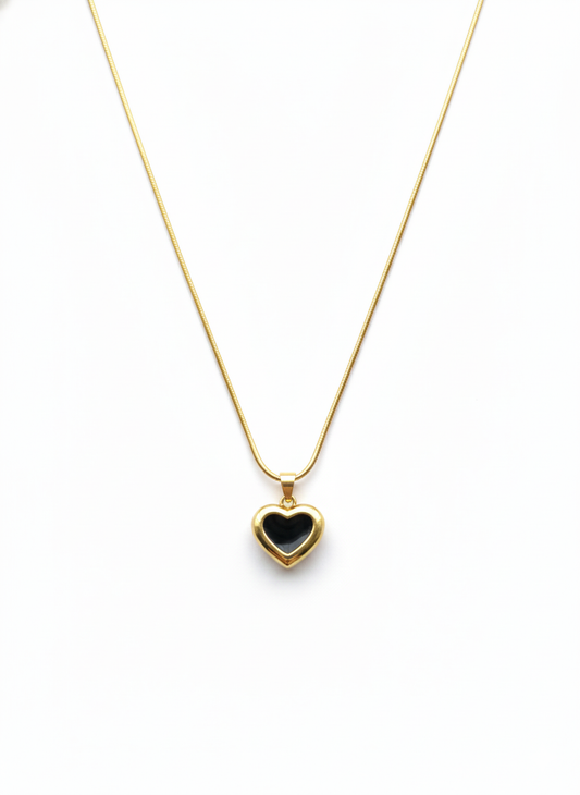 Lil Heart Pendent Black