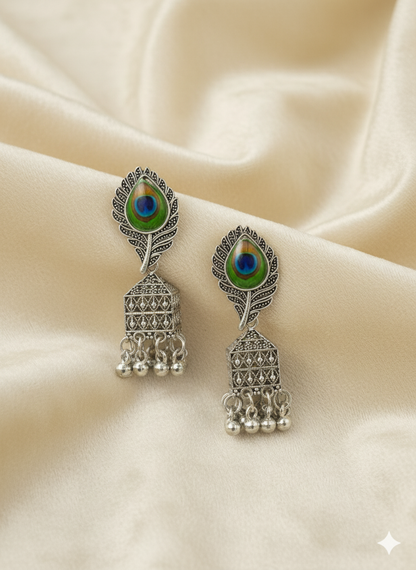 Mayur Jhumka Earrings