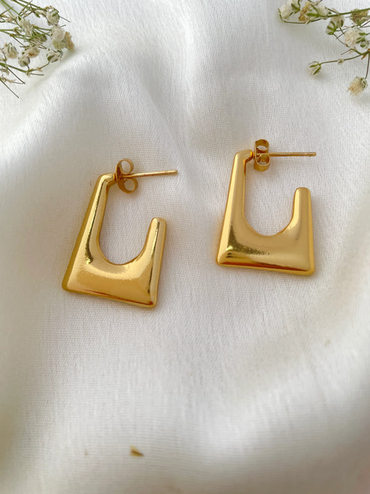 Geometric Hoops Earring